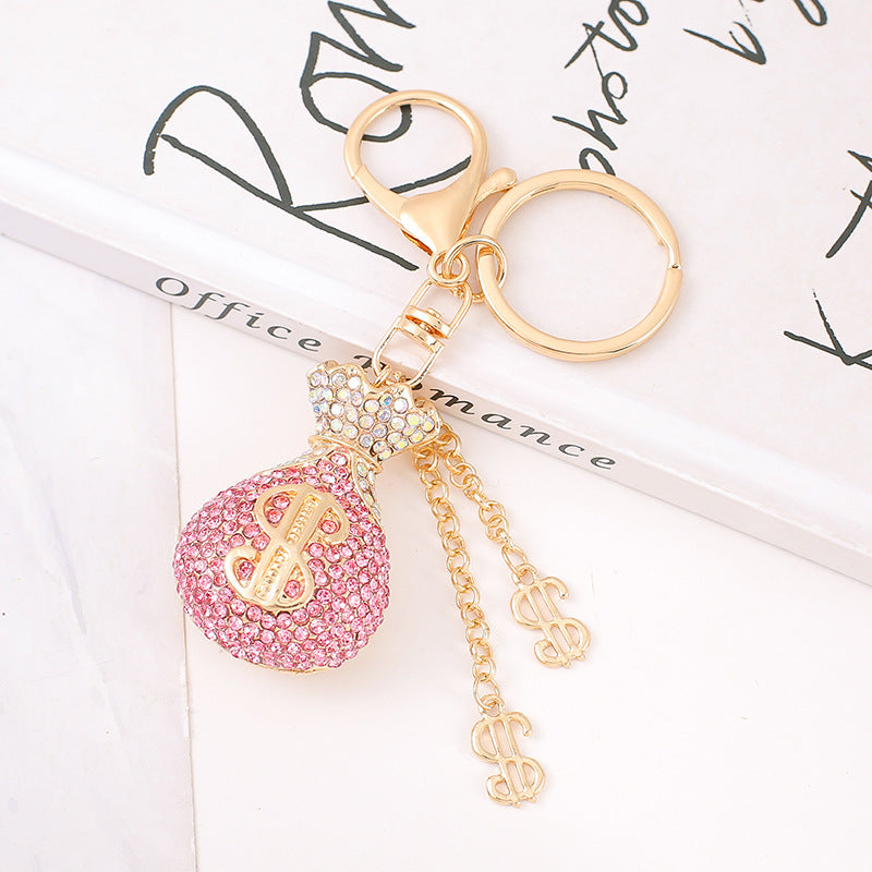 Wholesale Alloy Diamond Wallet Keychain